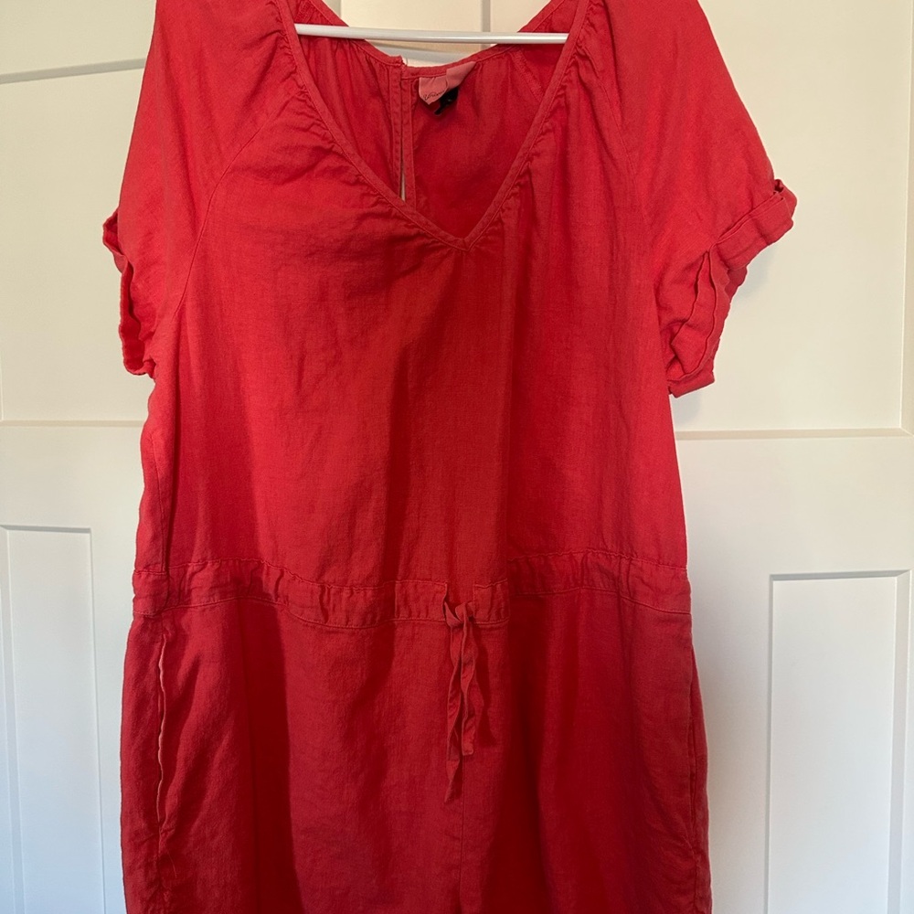 Universal Thread Red Jumpsuit with Drawstring Waist